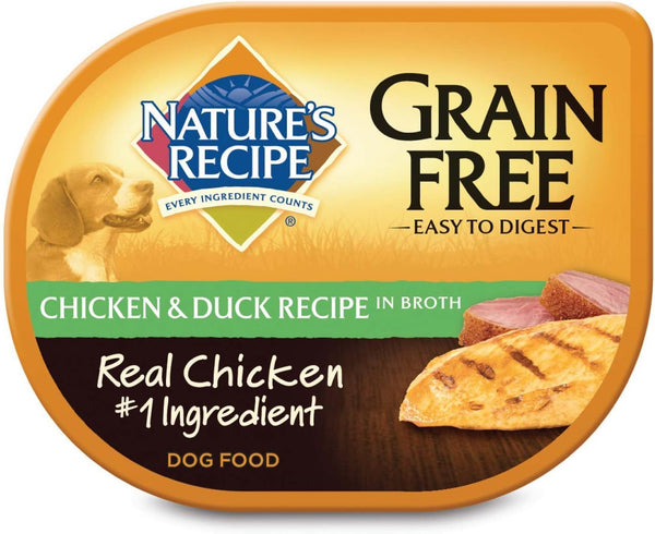 Grain Free Wet Dog Food, Chicken & Duck Recipe, 2.75 Ounce Cup (Pack of 12)