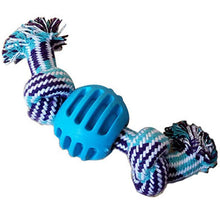 Pet Dog Toy Cotton Rope Double Knot Ball Bite Resistant Tooth Cleaning Toy Ball