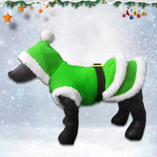 Christmas Dog Santa Costume Outfit, Xmas Puppy Santa Claus Clothes Suits Hat for Pet Dogs Cats Party New Year Funny Cosplay (Green, Medium)