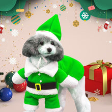 Christmas Dog Santa Costume Outfit, Xmas Puppy Santa Claus Clothes Suits Hat for Pet Dogs Cats Party New Year Funny Cosplay (Green, Medium)