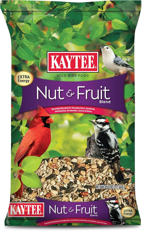 Nut and Fruit Blend, Premium Wild Bird Food, Specially Blended for Colorful Songbirds