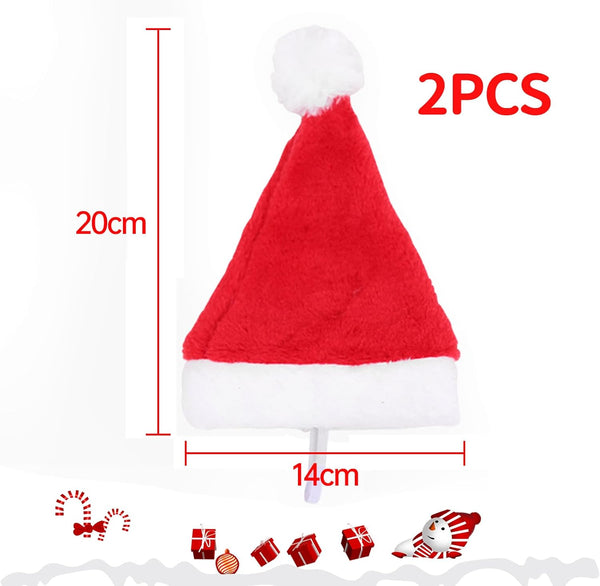 Mini Dog Santa Hat for Dogs Christmas Hat,Small Cat Santa Hats(Red)