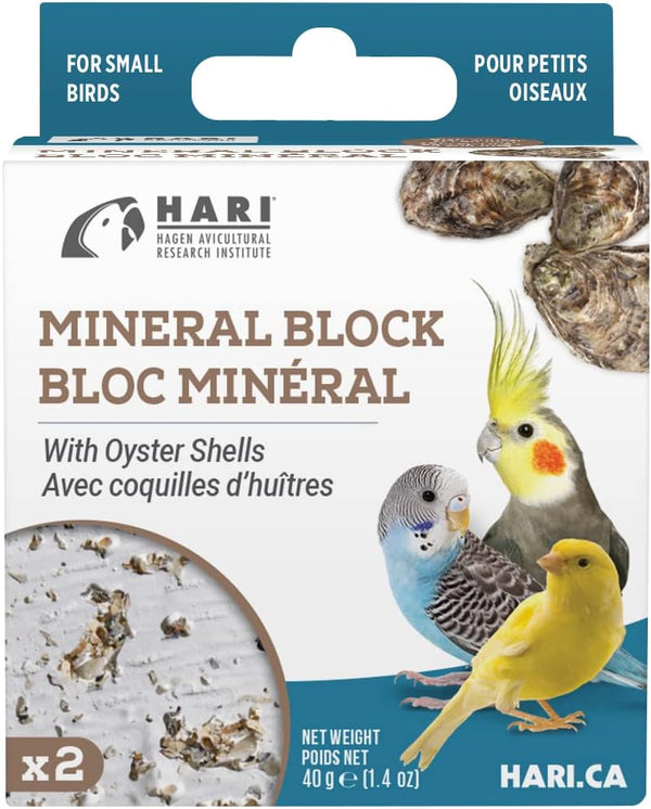 Mineral Block for Birds with Oyster Shells, Calcium Supplement Bird Treat