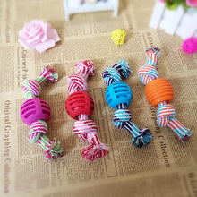 Pet Dog Toy Cotton Rope Double Knot Ball Bite Resistant Tooth Cleaning Toy Ball