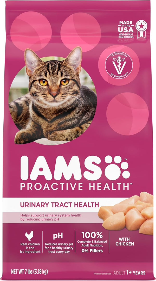 PROACTIVE HEALTH Adult Urinary Tract Health Dry Cat Food with Chicken, 7 Lb. Bag