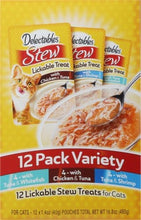 Delectables Stew Lickable Wet Cat Treats for Adult & Senior Cats, Variety Pack, 1.4 Ounce (Pack of 12)