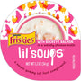 Purina  Natural, Grain Free Wet Cat Food Lickable Cat Treats, Lil' Soups with Sockeye Salmon in Chicken Broth - (Pack of 8) 1.2 Oz. Cups