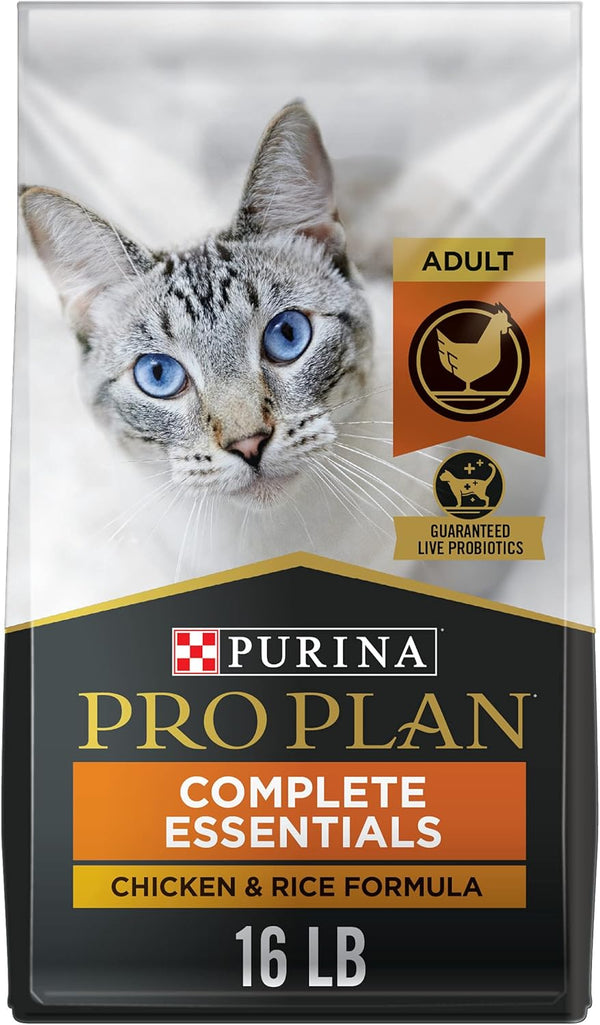 High Protein Cat Food with Probiotics for Cats, Chicken and Rice Formula - 16 Pound (Pack of 1)