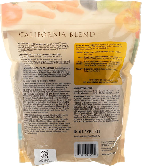 California Blend Bird Food, Small, 44-Ounce