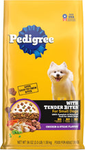 with Tender Bites for Small Dogs Adult Dry Dog Food, Chicken and Steak Flavor, 3.5 Lb. Bag