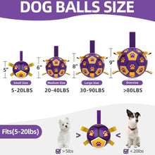 Dog Toys Soccer Ball - Durable Dog Balls for Small Dogs, Puppy Birthday Gifts, Dog Tug Toy with Strap for Tug of War (5 Inch)