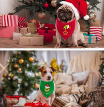 Christmas Dog Bandanas, 2 Pack Merry Christmas Bandanas for Dog Costume, Reversible Christmas Dog Bandana Holiday Dog Scarf Pet Collar for Small Medium Dogs Cats