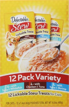 Delectables Stew Lickable Wet Cat Treats for Adult & Senior Cats, Variety Pack, 1.4 Ounce (Pack of 12)